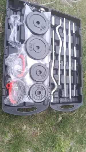 58kg Adjustable Dumbbell and Barbell Set **
