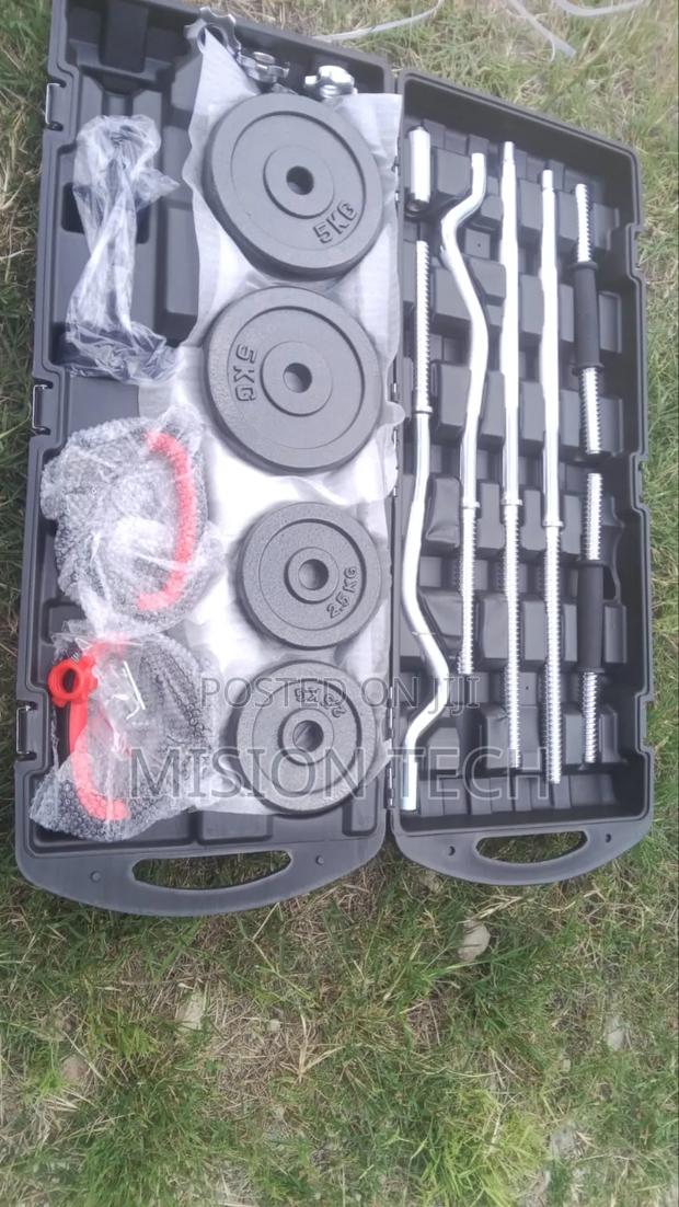 58kg Adjustable Dumbbell and Barbell Set **