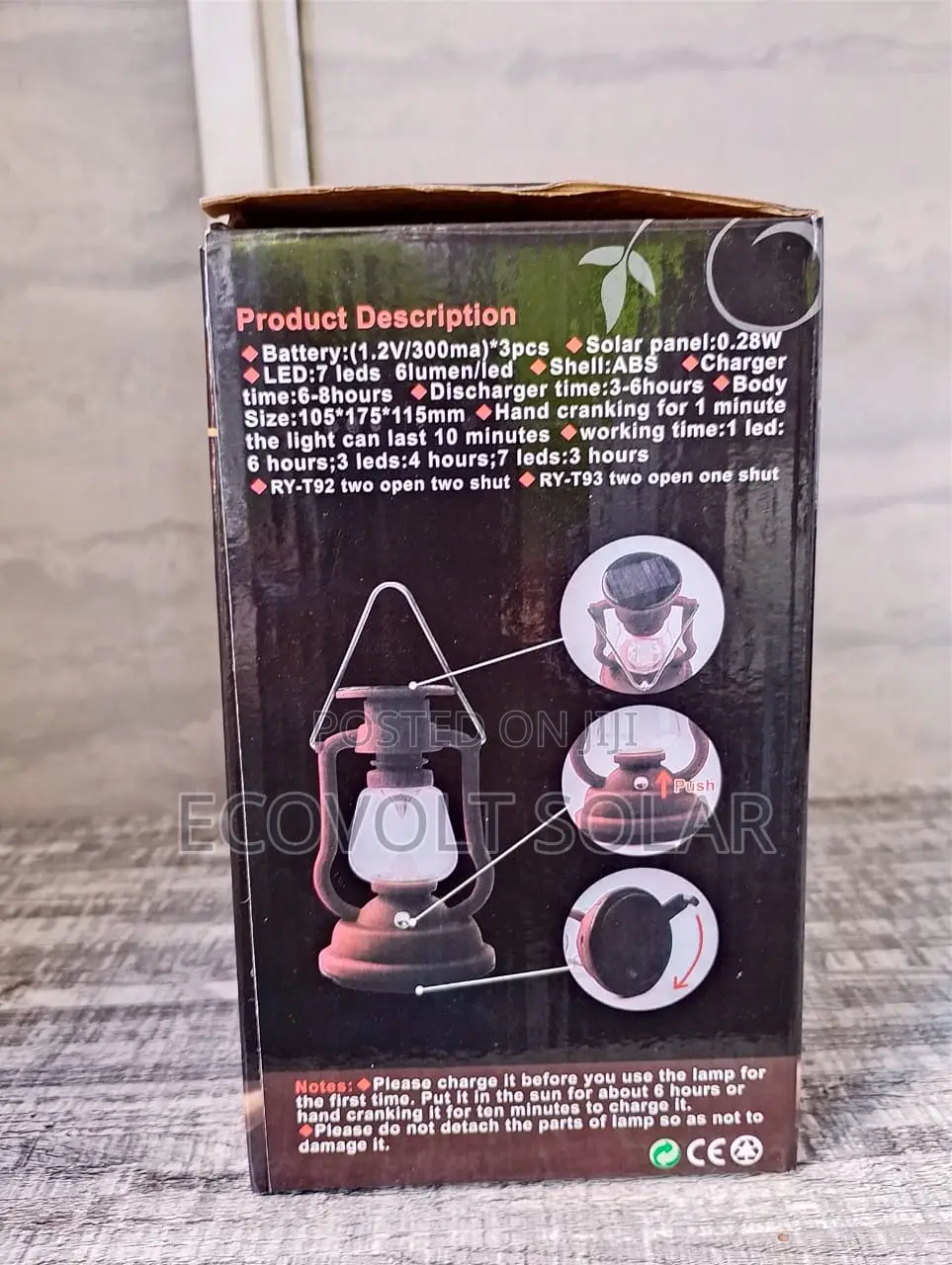 Solar and Hand Crank Lamp Ry-T92