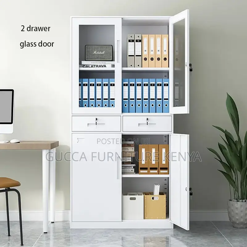 Modern 2-Swing Door File Storage Cabinet