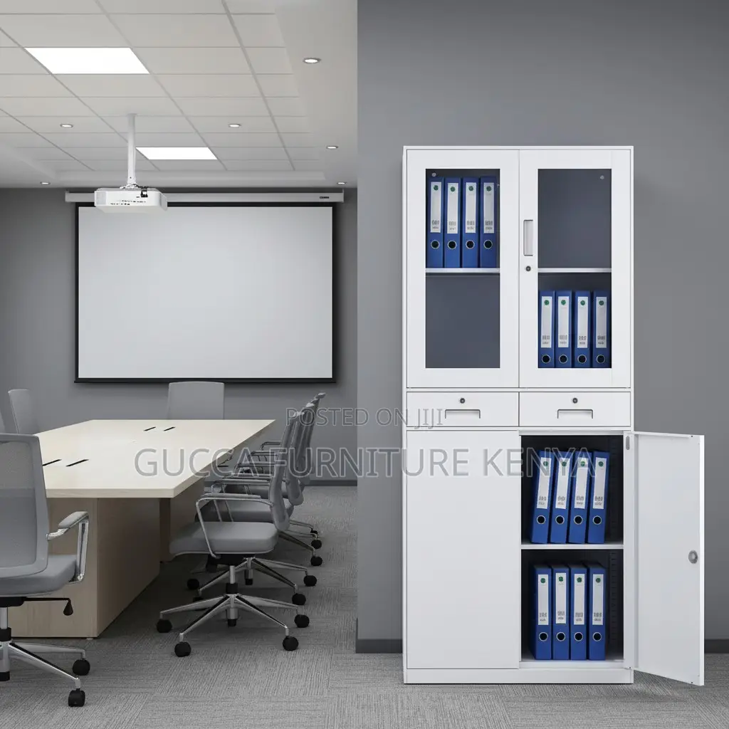 Modern 2-Swing Door File Storage Cabinet