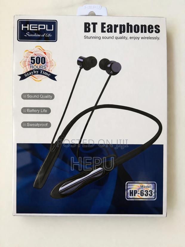 Wireless Bluetooth Neckband Earphones Hp-633 (Long Battery Life)