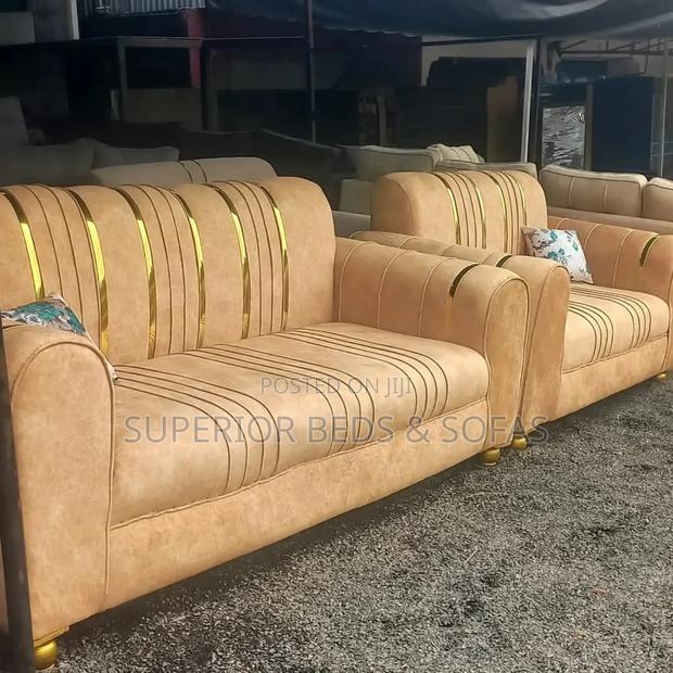 3 Seater Brown Sofa