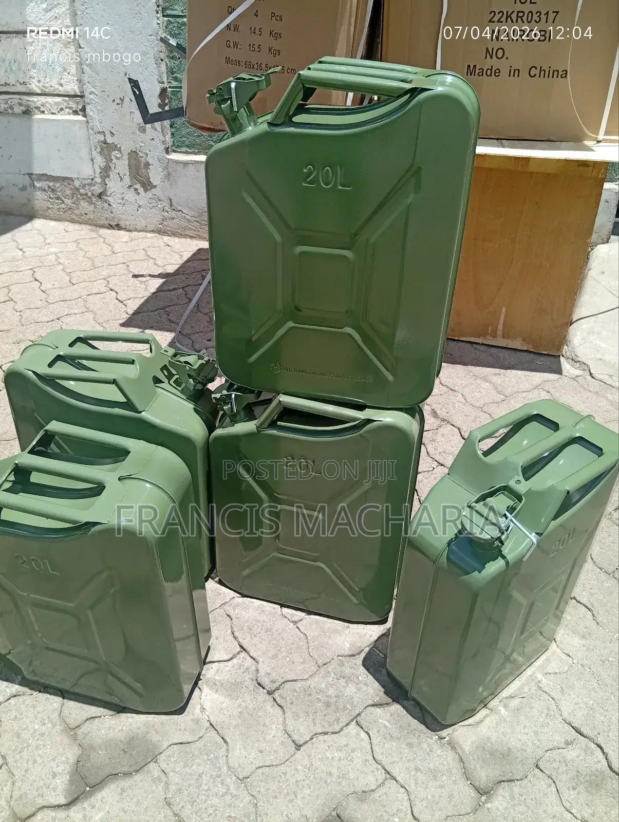 20ltrs Fuel Jerrycan Portable