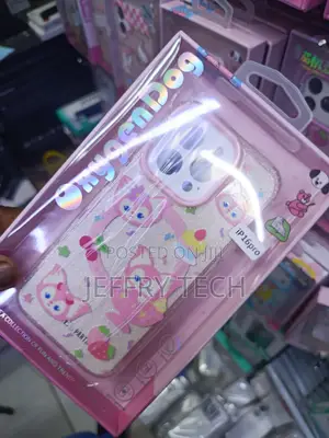 Cartoon-Themed Tpucase Designed for the Apple iPhone 16 Pro.