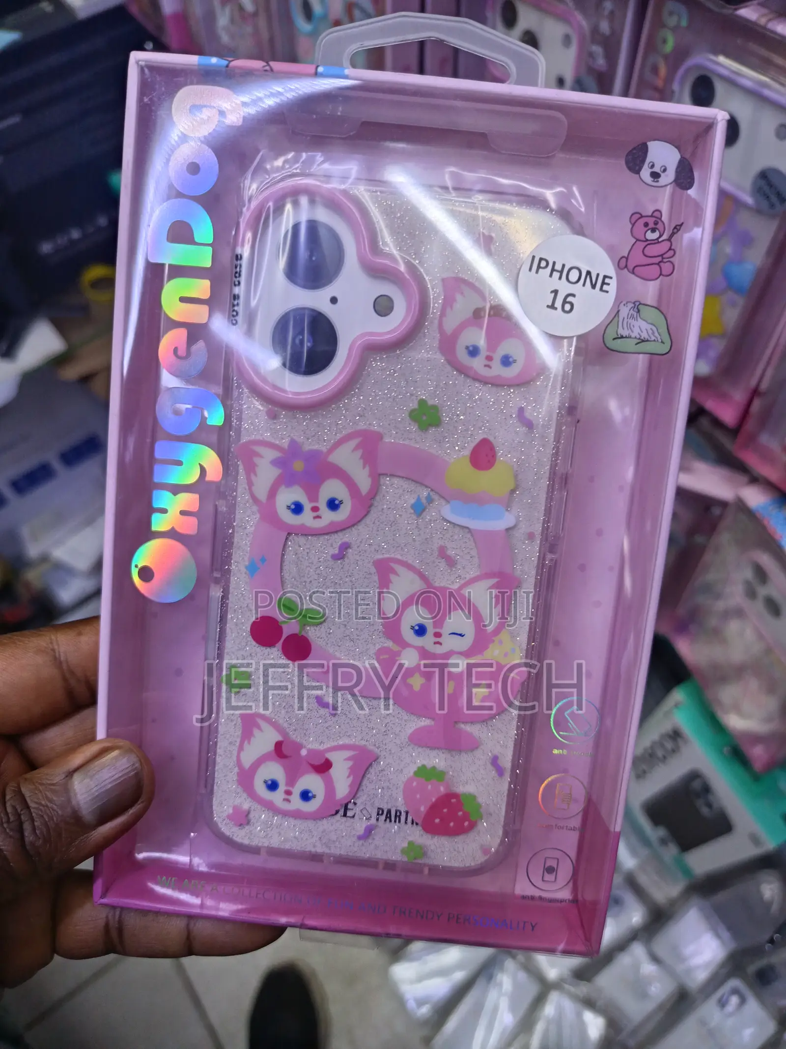 Oxygen Dog Branded Cartoon-Style Tpu Case for Apple iPhone 16.
