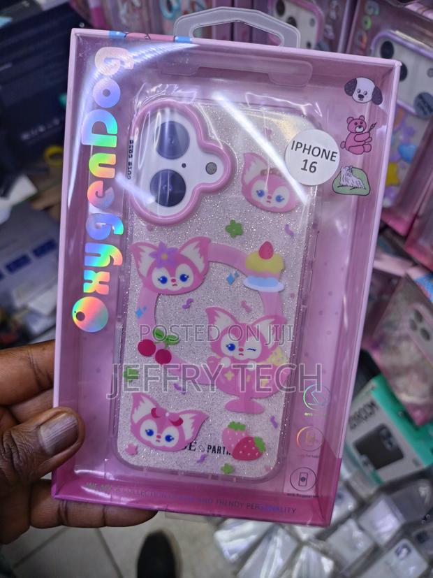 Oxygen Dog Branded Cartoon-Style Tpu Case for Apple iPhone 16.