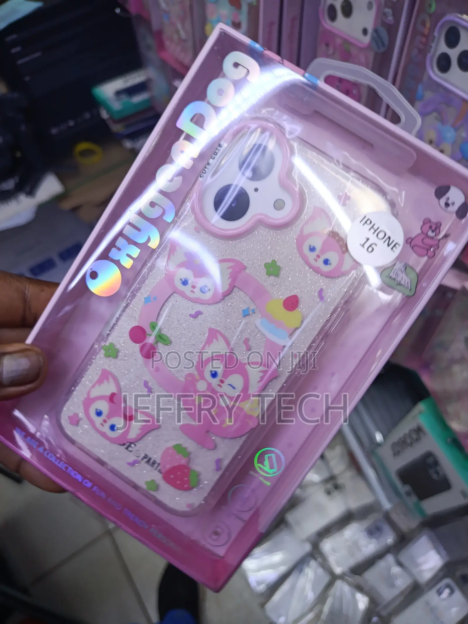 Oxygen Dog Branded Cartoon-Style Tpu Case for Apple iPhone 16.
