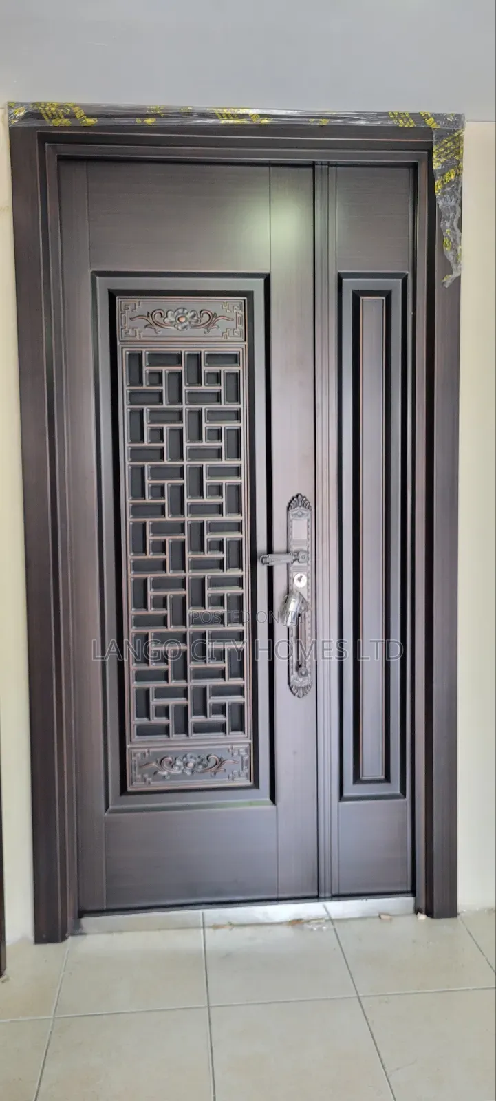 Modern Steel Security Door With Ventilation