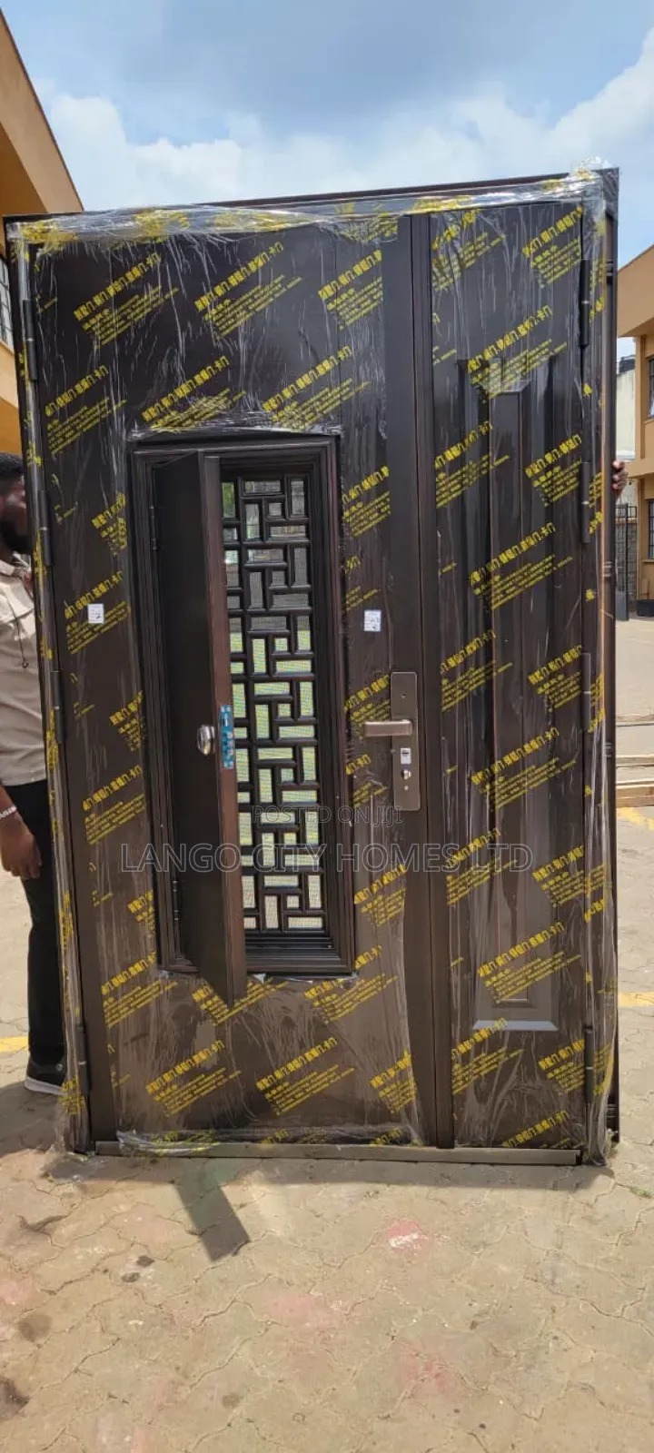 Modern Steel Security Door With Ventilation