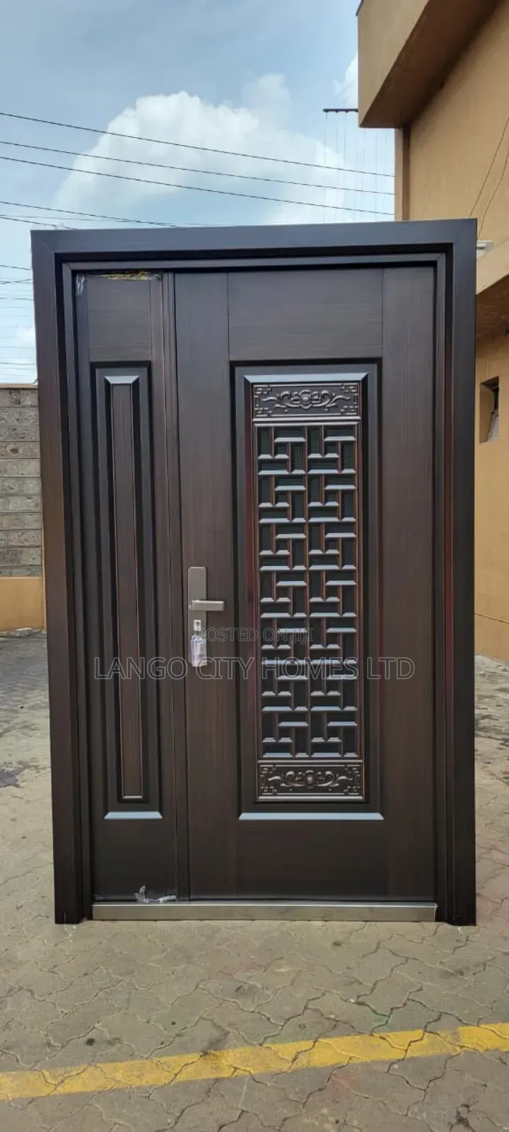 Modern Steel Security Door With Ventilation