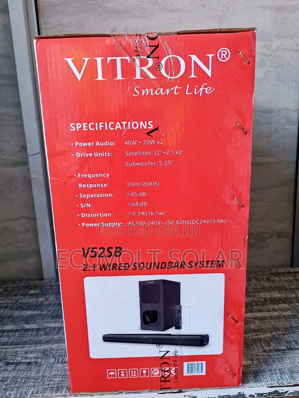 Vitron V52sb Wired Sound Bar System