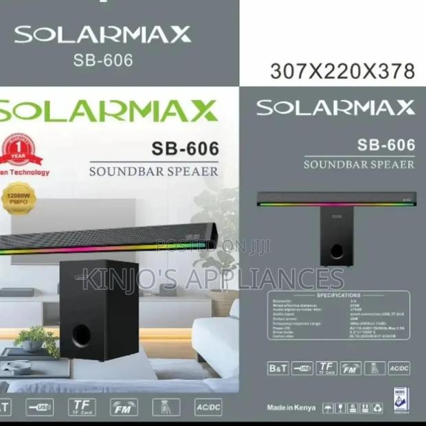 3.1ch Solarmax Soundbar Multimedia Speaker System Woofer Sb-606
