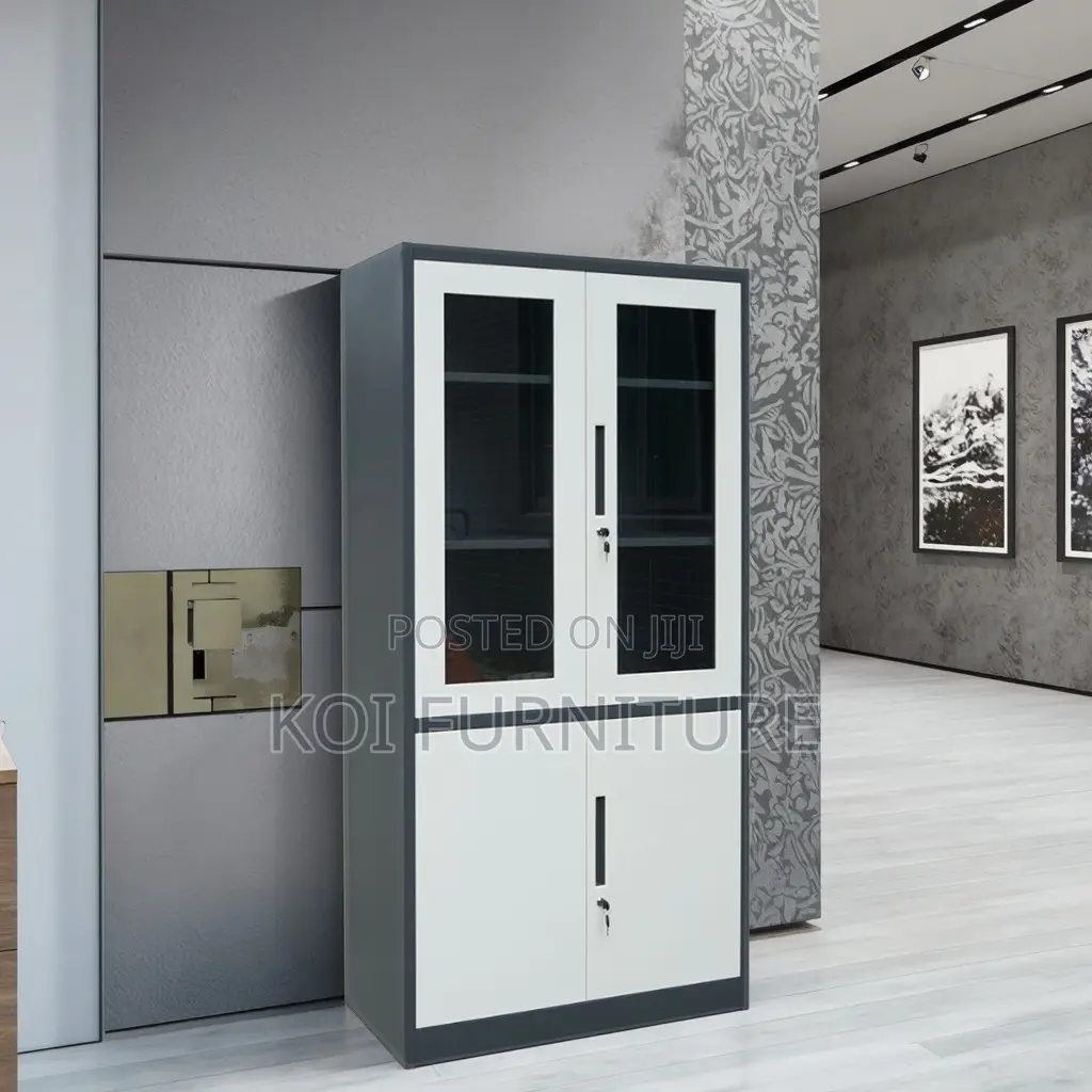 Office Cabinet; Two Doored Office Executive Cabinet With Glass