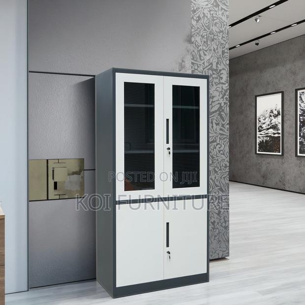 Office Cabinet; Two Doored Office Executive Cabinet With Glass