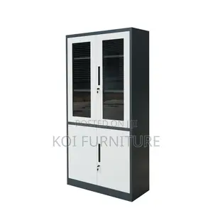 Office Cabinet; Two Doored Office Executive Cabinet With Glass