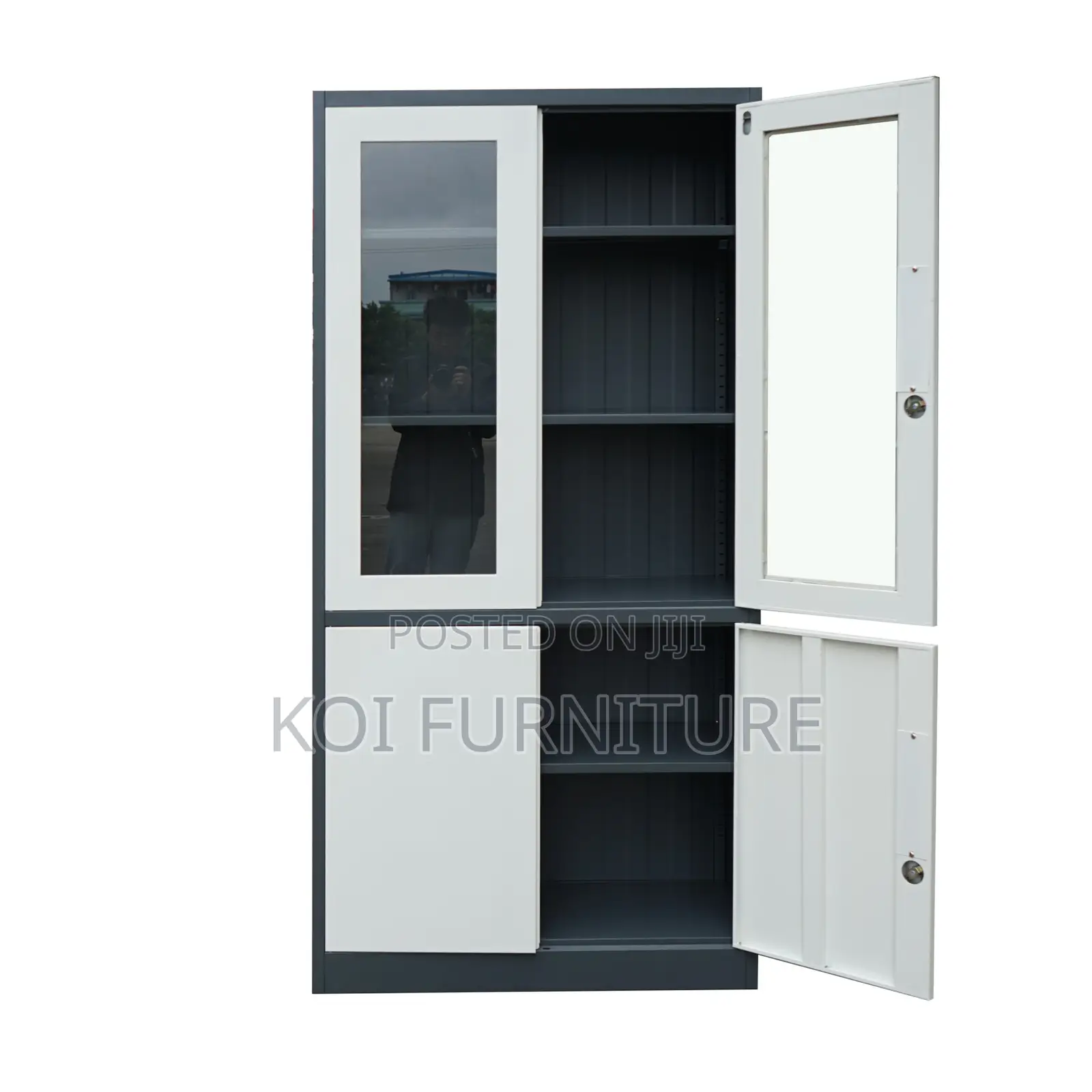 Office Cabinet; Two Doored Office Executive Cabinet With Glass
