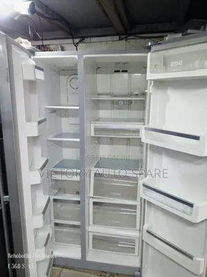 Gray in Color Side by Side Refrigerator
