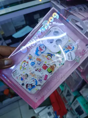 Doraemon Themed Glitter Phone Case Designed for the iPhone 15 Pro.