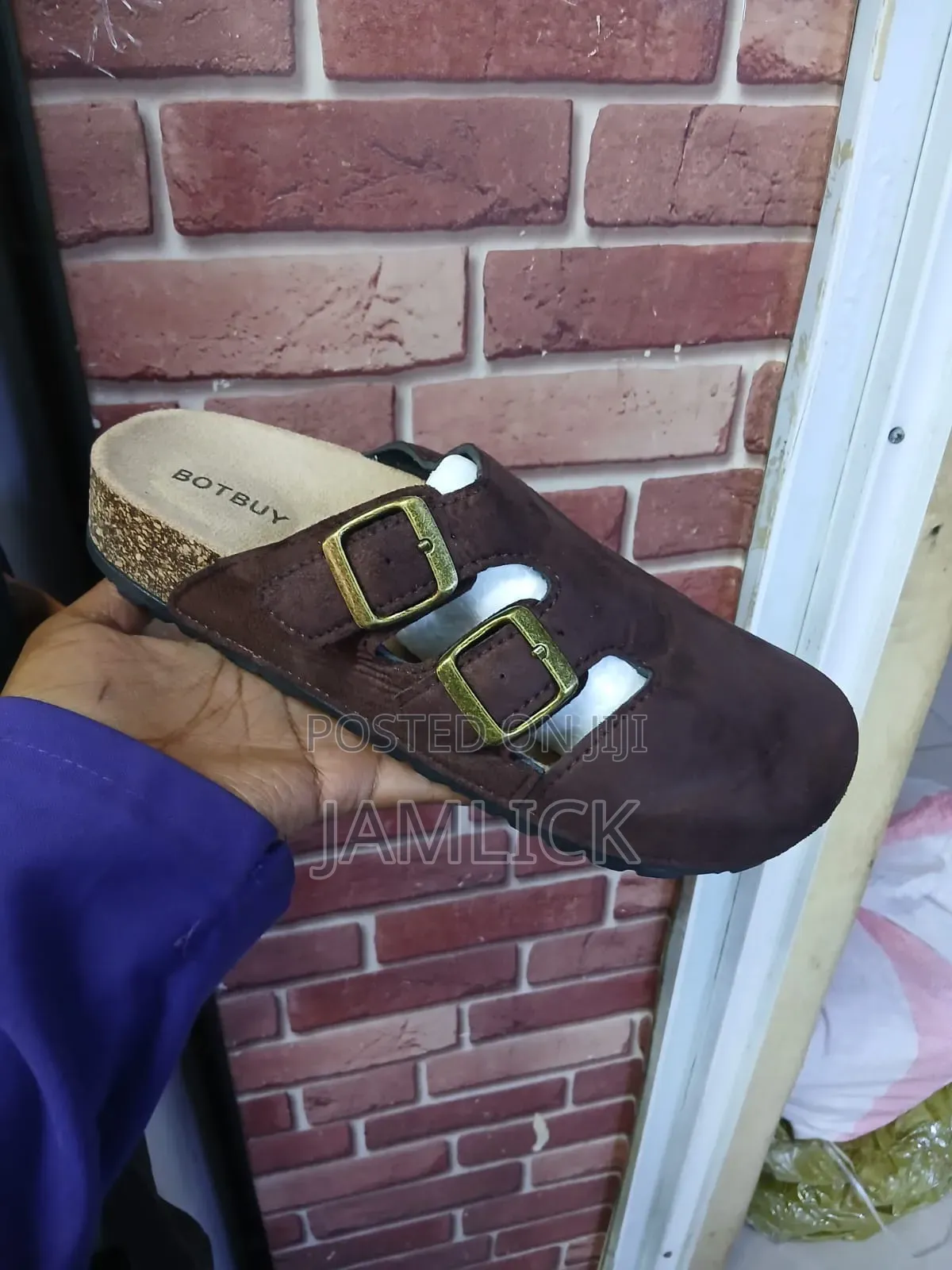 Double Clock/Double Strap Clog/ Leather Crocs - Al