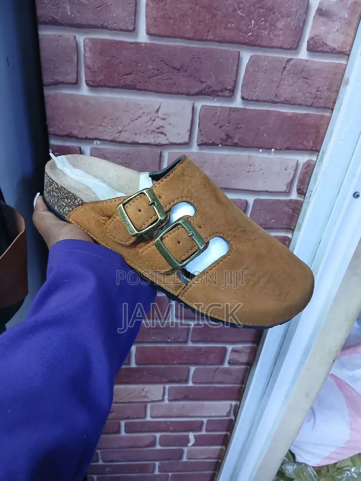 Double Clock/Double Strap Clog/ Leather Crocs - Al