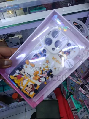 Disney-Themed Mickey Mouse Case for iPhone 15 Pro Max.