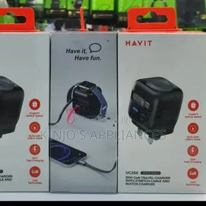 Havit Uc250 35w Gan Fast Charging Travel Charger With Stretch Cable