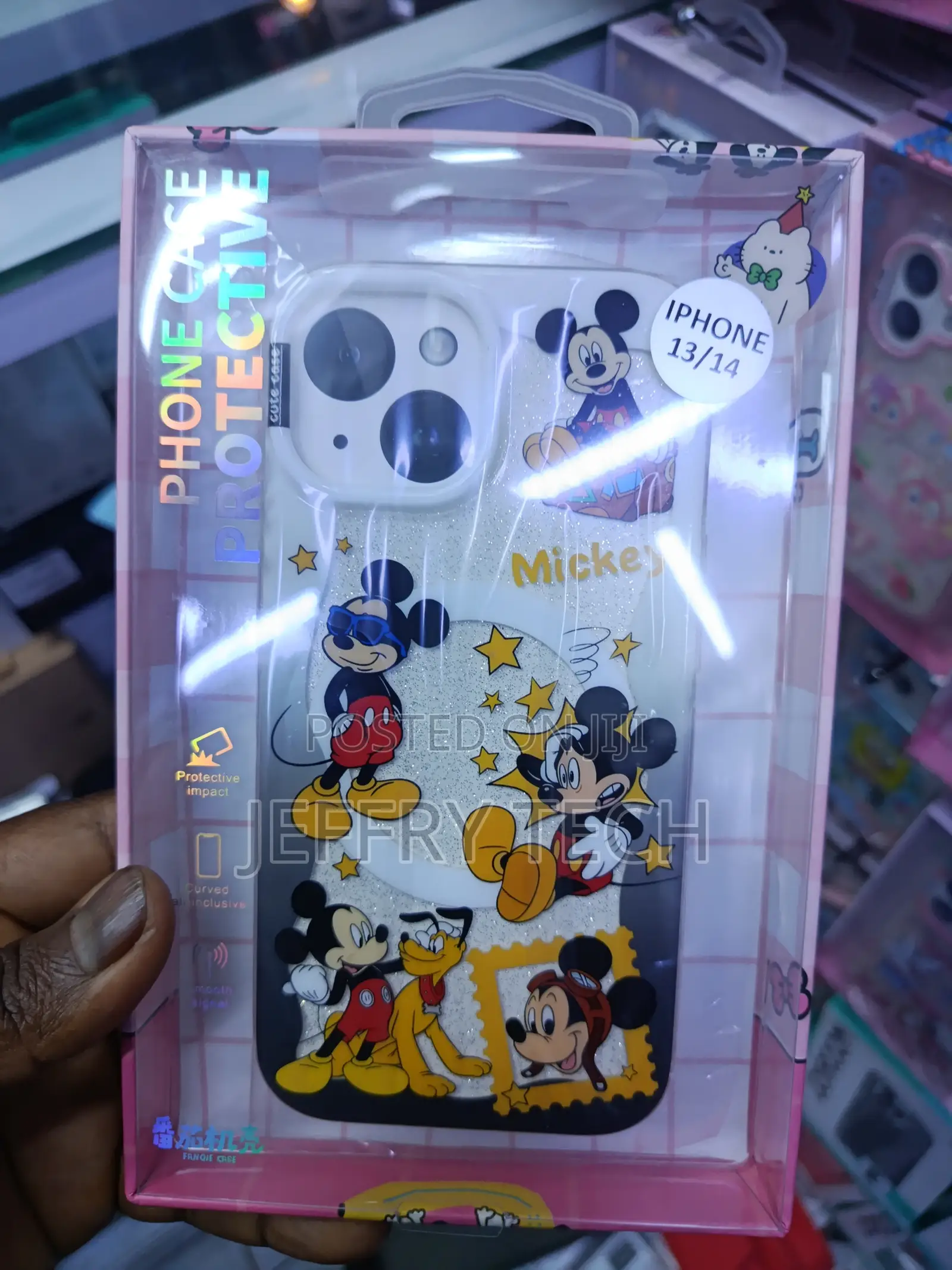 Mickey Mouse Cartoon Protective Tpu Case for Apple iPhone 13 or 14.