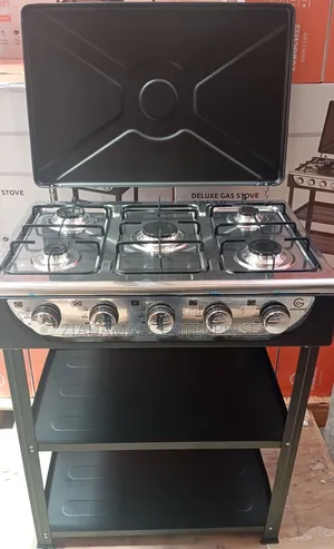  
Eurochef 5 Burner Standing Cooker With Shelves Gas Stove