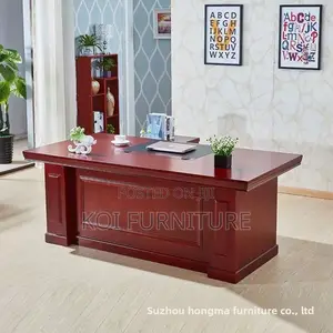 Office Desk; 1.8 Meters Mahogany L Shaped Executive Commanding Desk