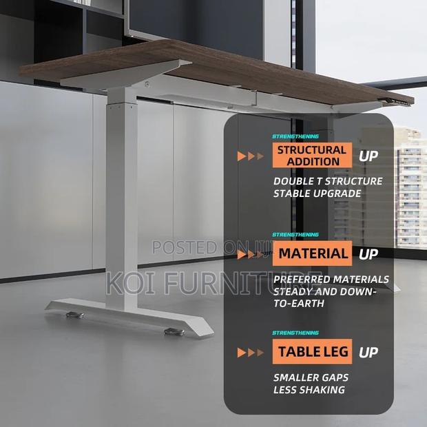 Office Table; Office Height Adjustable Standing Desk - thumbnail 3