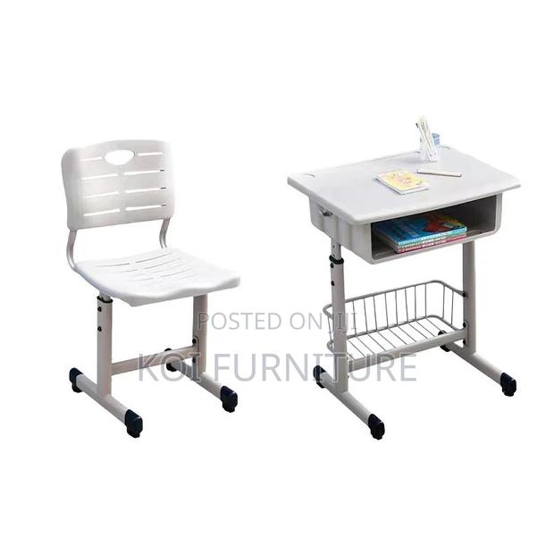 Home Desk; Advanced Home Study Desk Chair Set for Kids Growing - thumbnail 2