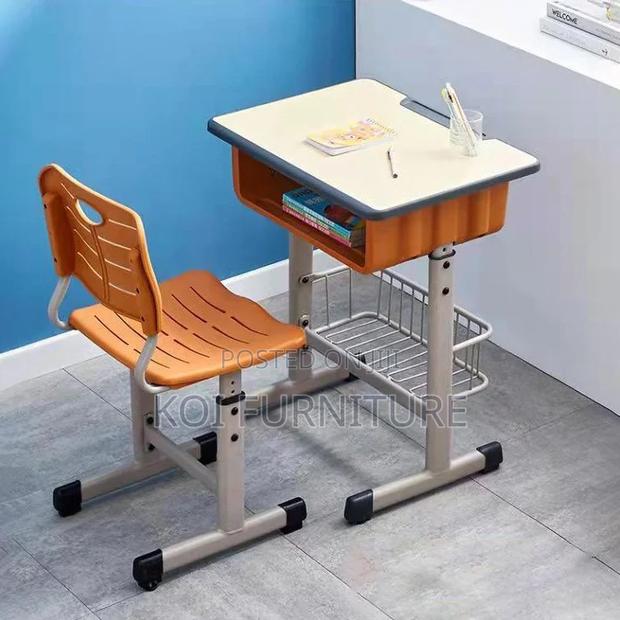 Home Desk; Advanced Home Study Desk Chair Set for Kids Growing - thumbnail 5