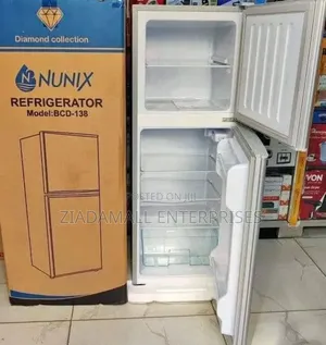Nunix Refrigerator 138 Litres Silver Double Door