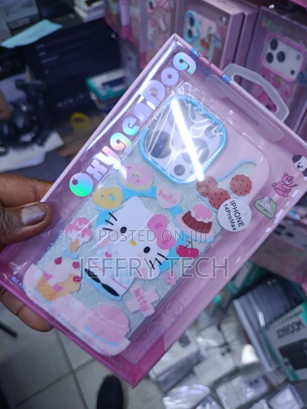 Hello Kitty Themed Glitter Phone Case for iPhone 14 Pro Max. - thumbnail 2