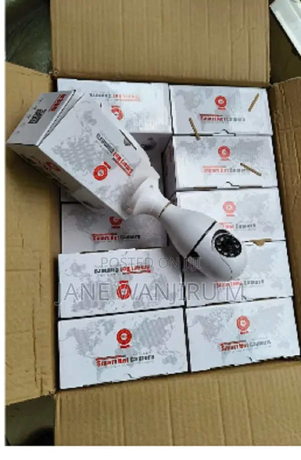 New V380 Pro Single Lens Single Screen E27 Bulb Camera Two Way Audio