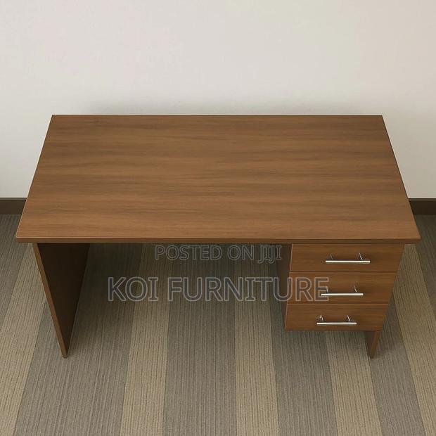 Office Desk; 1.2m Home Office Desk With Lockable Drawers - thumbnail 6