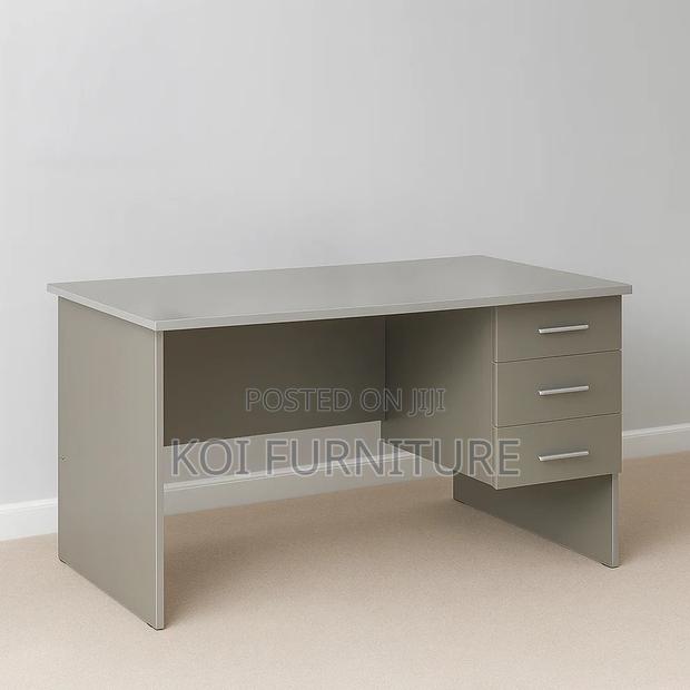 Office Desk; 1.2m Home Office Desk With Lockable Drawers - thumbnail 7