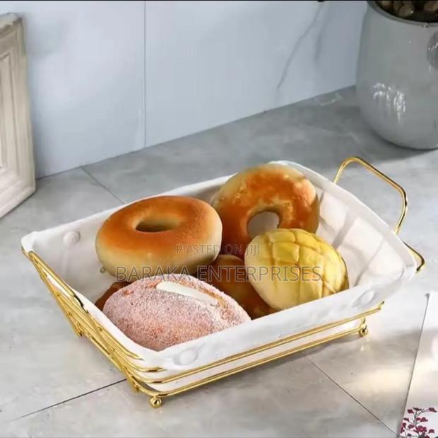 Metallic Fruit,Bread,Deco Holder Basket