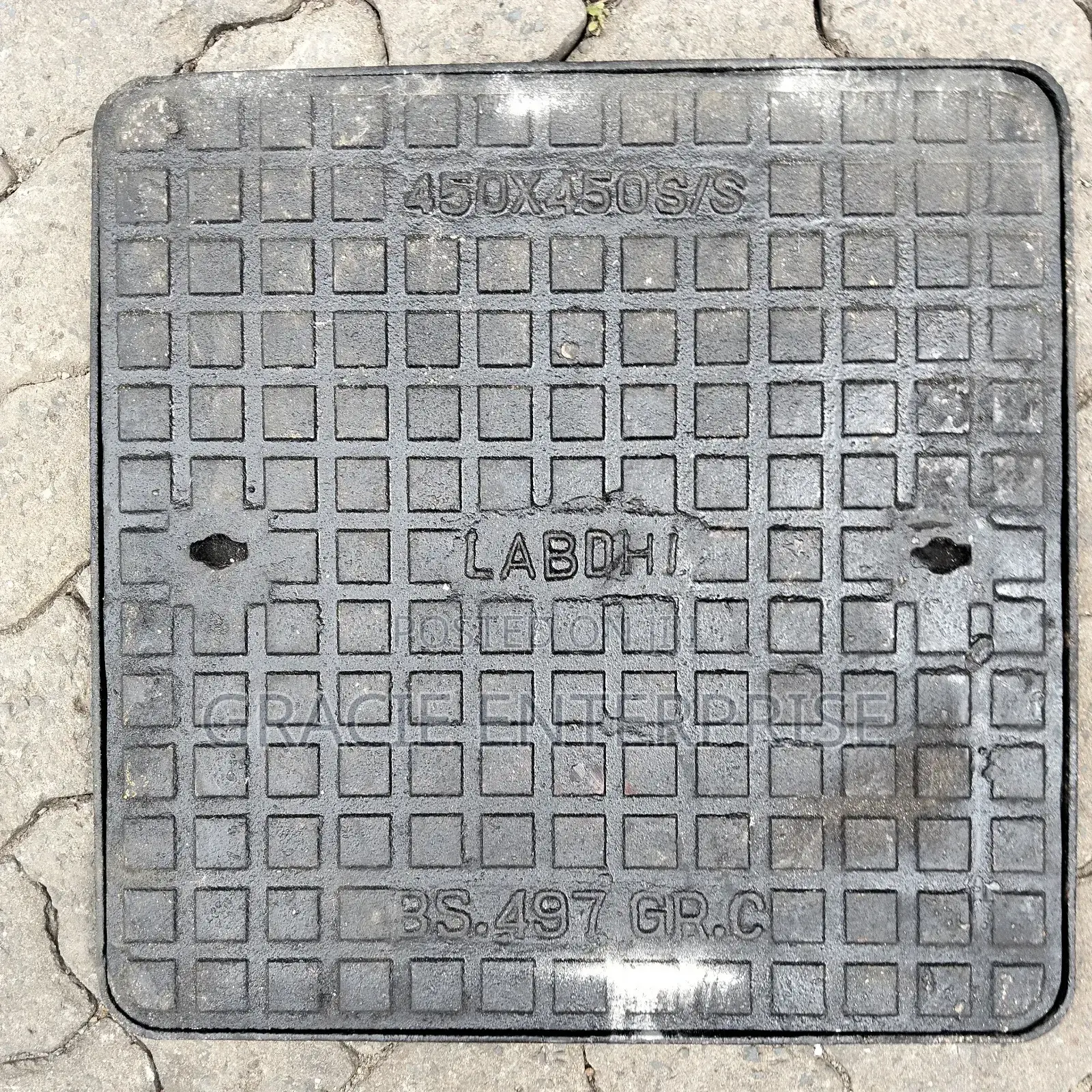 Cast Iron Manhole 450mm by 450mm