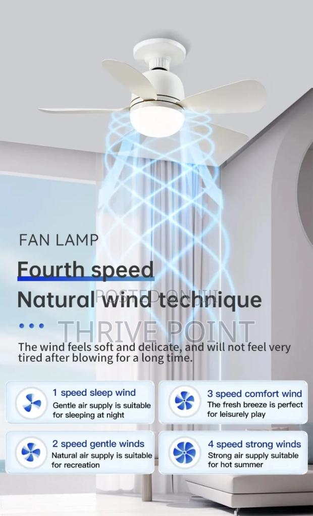 *Remote Controlled Socket Ceiling Fan