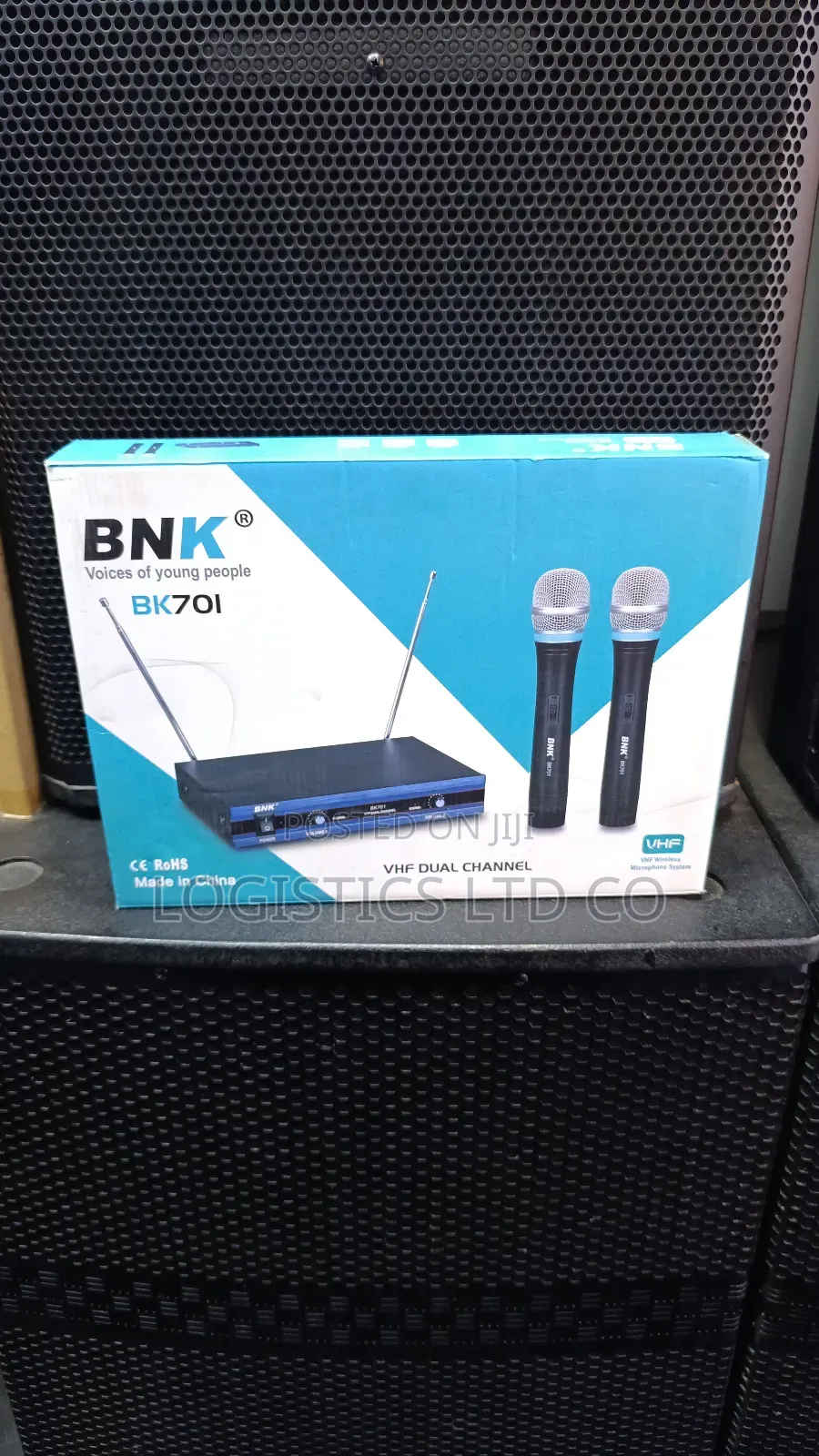 BNK Bk-701 VHF Wireless Microphone Dual Channel