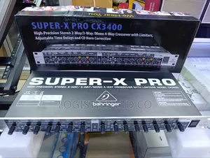 Behringer Super-X Pro Cx3400 Crossover With Stereo 3-Way/4-Way/Mono