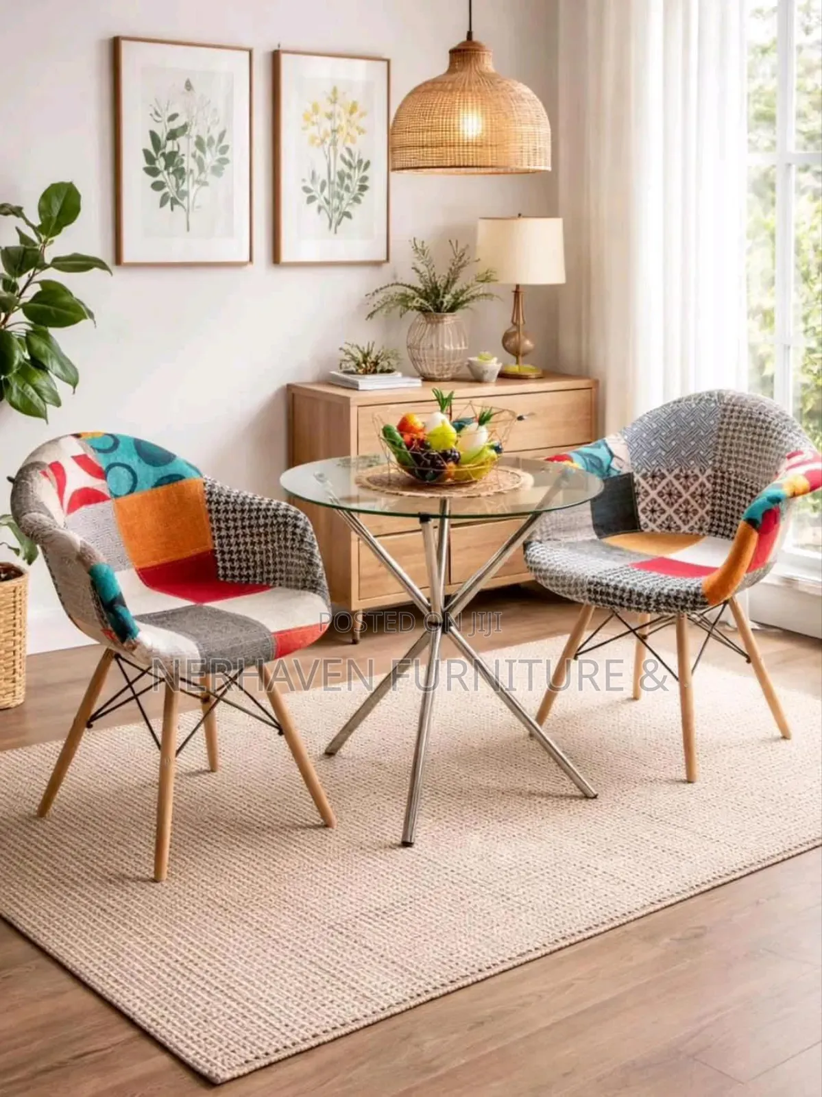 2 Seater Dining Set – Stylish Table Chairs Combo