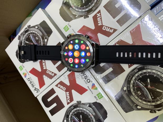 W O X5 Pro Max Smartwatch Waterproof GPS Fitnesstracker Compass Amoled