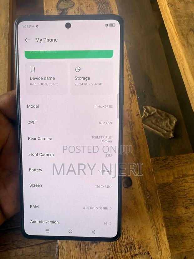 Infinix Note 30 Pro 256 GB Black - thumbnail 5