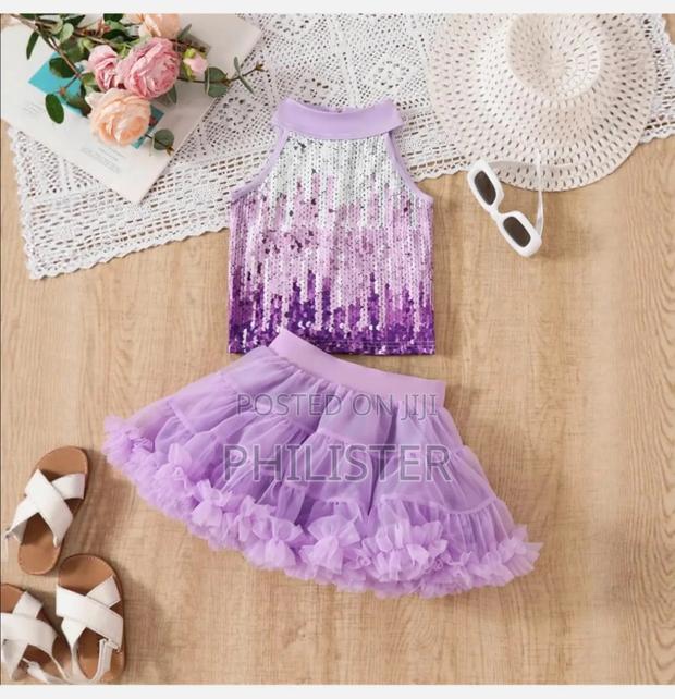 Two Piece Set Outfit for a Girl Child 4 Years Old to 5years Old