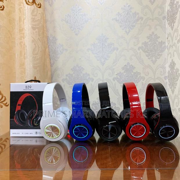 B39 Wireless Bluetooth Headphones Over-Ear Foldable Hifi Stereo Mic - thumbnail 2