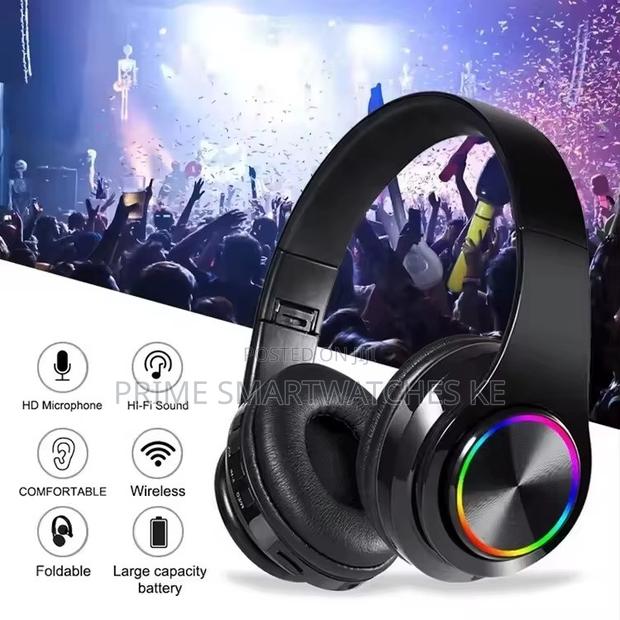 B39 Wireless Bluetooth Headphones Over-Ear Foldable Hifi Stereo Mic - thumbnail 5