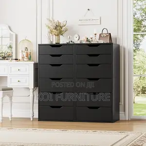 Storage Units; Solid Wooden Construced Chest of 6 Drawers Cabinet